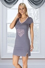 Damen Nachthemd Kurzarm