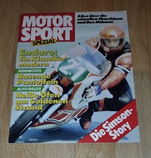 Motor Sport Spezial Zeitschrift, 1986, DDR, Simson, Enduro, Sehr guter Zustand