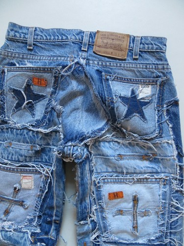 Levi patchwork jeans - levi's, hose