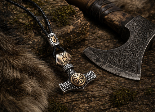 Nordische runen mjölnir - nordische,