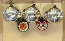 Weihnachtsbaum-Schmuck|DDR|Lauscha|ca. 1955 oder älter|Reflektorkugeln|Glas