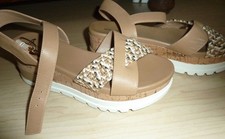 Plateau Sandalen beige creme Damen 39 sehr gut
