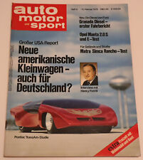 AMS 4/1978 Opel Manta B, Matra Simca Rancho, Ford Granada 2.1 Diesel