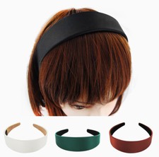 axy Breiter Haarreif Schwarz Vintage Klassik-Look Hairband Stirnband HRK1