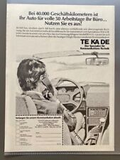 TE KA DE Autotelefon Oldtimer Nürnberg 1981 Vintage Ad Werbung Reklame