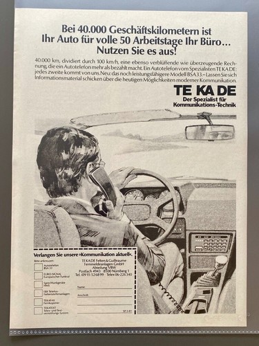 Autotelefon oldtimer - te, de