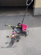 PUKY CEETY Dreirad mit Schiebestange - rosa/grün rose/kiwi 2219