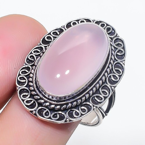 Rosenquarz edelstein ring - rosenquarz,