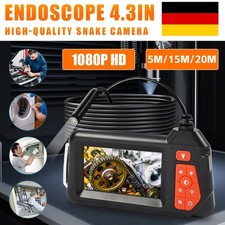 Endoskop mit 4.3'' LCD 1080P HD Inspektionkamera IP67 8mm Rohrkamera Endoscope -