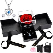 Ewige Rose, Schmuckset, Herz