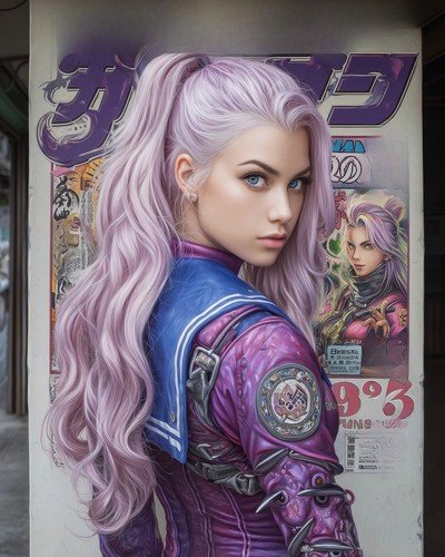 Japanisches anime mädchen - japanisches,