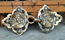 sehr schöne alte gotische Gewandschließe mit Bildnis - Gürtelschnalle