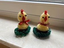 2 Eierwärmer Gekochtes Ei Wärmer Handmade Gehäkelt 