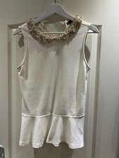Zara Damen Bluse Top weiß