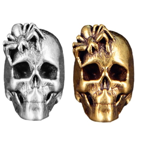 Metal skull beads for custom - beads,