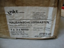 nKt Hausanschlusskasten inkl.Freileitungsadapter (27553-05) 3xNH00 500V 100A NEW
