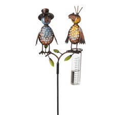 Regenmesser mit Glas Rabe aus