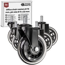 Universal Bürostuhlrollen für Hartboden Teppichboden Ersatz Rollen Büro Stuhl