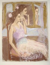 Prima-Ballerina Ballett Tanz-Schule Tänzerin Oper Theater Garderobe Spiegel 