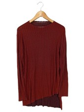 ZARA TRAFALUC Longpullover Damen Pullover Gr. DE 40 rot Casual-Look