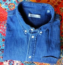 WOOD WOOD Jeans Hemd XXL blau