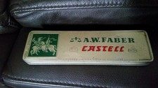 alte A.W. Faber Castell Aufbewahrungsbox Blechbox Box für Farbstifte Bleistifte