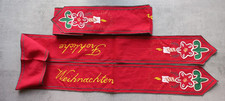 5x Tischband bestickt Landhaus Weihnachten unbenutzt