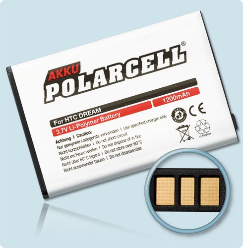 Polarcell akku für - polarcell, htc
