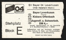 Ticket | 1981/82 | Bayer