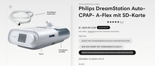 Philips DreamStation Auto-BiPAP, with SD card, Bi-Flex- leicht benutzt 