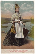 BAD POLZIN Połczyn-Zdró, Gruss von der "lieben Tante", Wahrsagerin, alte AK