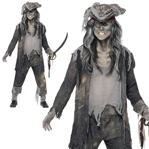 Zombie herren piraten kostüm - piraten,