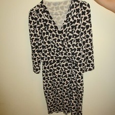 Kleid Marella Max Mara, Gr. L /38, Weiß/ Schwarz