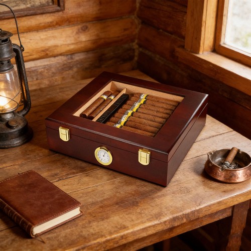 Zigarren humidor box aus - humidor,