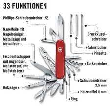 Victorinox "Swiss Champ" Taschenmesser - 33 Funktionen - Neu, unbenutzt