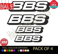 4X BBS Vinyl Aufkleber