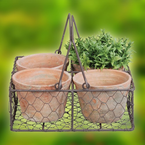 Vintage blumenkasten metall - vintage,