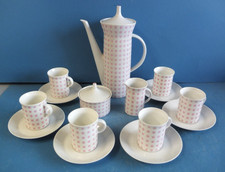 Rarität! Altes Mokkaservice, Rosenthal, Tauentzien, 15 Teile, 6 Personen, 1.Wahl