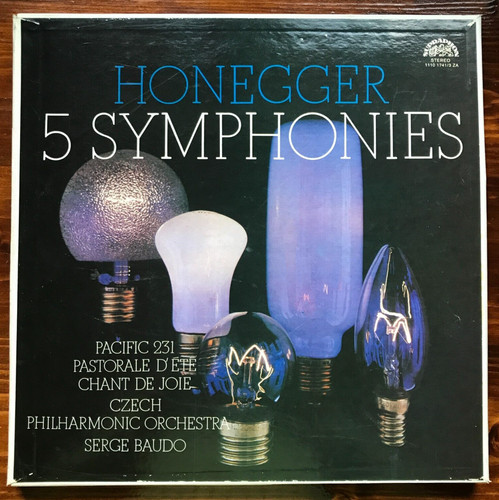 Box honegger 5 symphonies - lp,