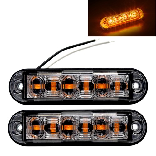 Orange amber led - 2x,