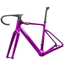 AIRWOLF Carbon Gravel Fahrradrahmen Straßenrennrad Reisen Fahrräder 700*45c