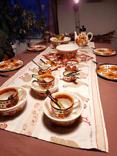 Geschirr: SMF Schramberg, Handgemalt, Hydepark. Braune Muster, sehr gut erhalten