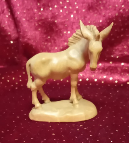 Krippenfigur stehender esel - krippenfigur,,