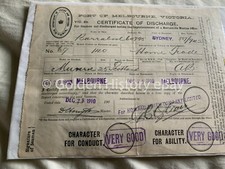 VINTAGE SAILOR CERTIFICATE OF