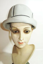Alter Damen Hut Größe 54 cloche true vintage VEB Dresdner Hutfabriken !