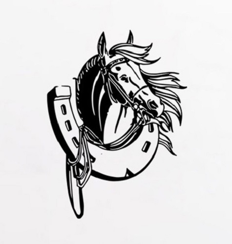 Pferde kopf hufeisen - pferde,