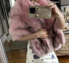 FUCHSKRAGEN FUCHS STOLA PELZKRAGEN SCHAL FÜR MANTEL - FOX FUR COLLAR STOLE