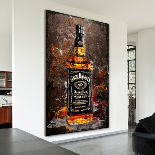 Leinwandbild jack daniels - daniels, wand