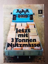 Fahrzeugprospekt VEB ROBUR-WERKE ZITTAU LO 3000, ca. 1972