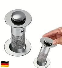 Universal Pop Up Waschbeckenstöpsel Wanne Ablaufstopfen Abfluss Stopfen mit Sieb